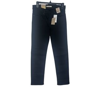 Levis 314 Shaping Straight Jeans Womens 27x32 Black Stellar Stretch Mid Rise NEW